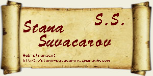 Stana Suvačarov vizit kartica